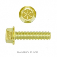 1/4-20X1/2 Hex Flange Bolt Grade 8 Zinc Yellow