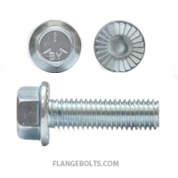 10-24X3/8 Hex Serrated Flange Screw Grade 5 Zinc