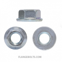 1/4-20 Hex Flange Nut Grade 5 Zinc