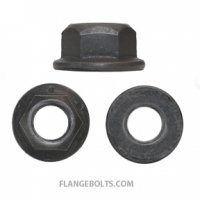 1/4-20 Hex Flange Locknut Grade G Phos&Oil