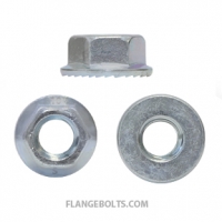 M6-1.0 Hex Serrated Flange Nut JIS Class 10 Zinc