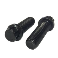 1/4-20X1/2 Alloy 12 Point Flange Bolts Black Oxide 