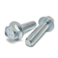 M12-1.25X20 Hex Flange Bolt JIS Class 10.9 Zinc